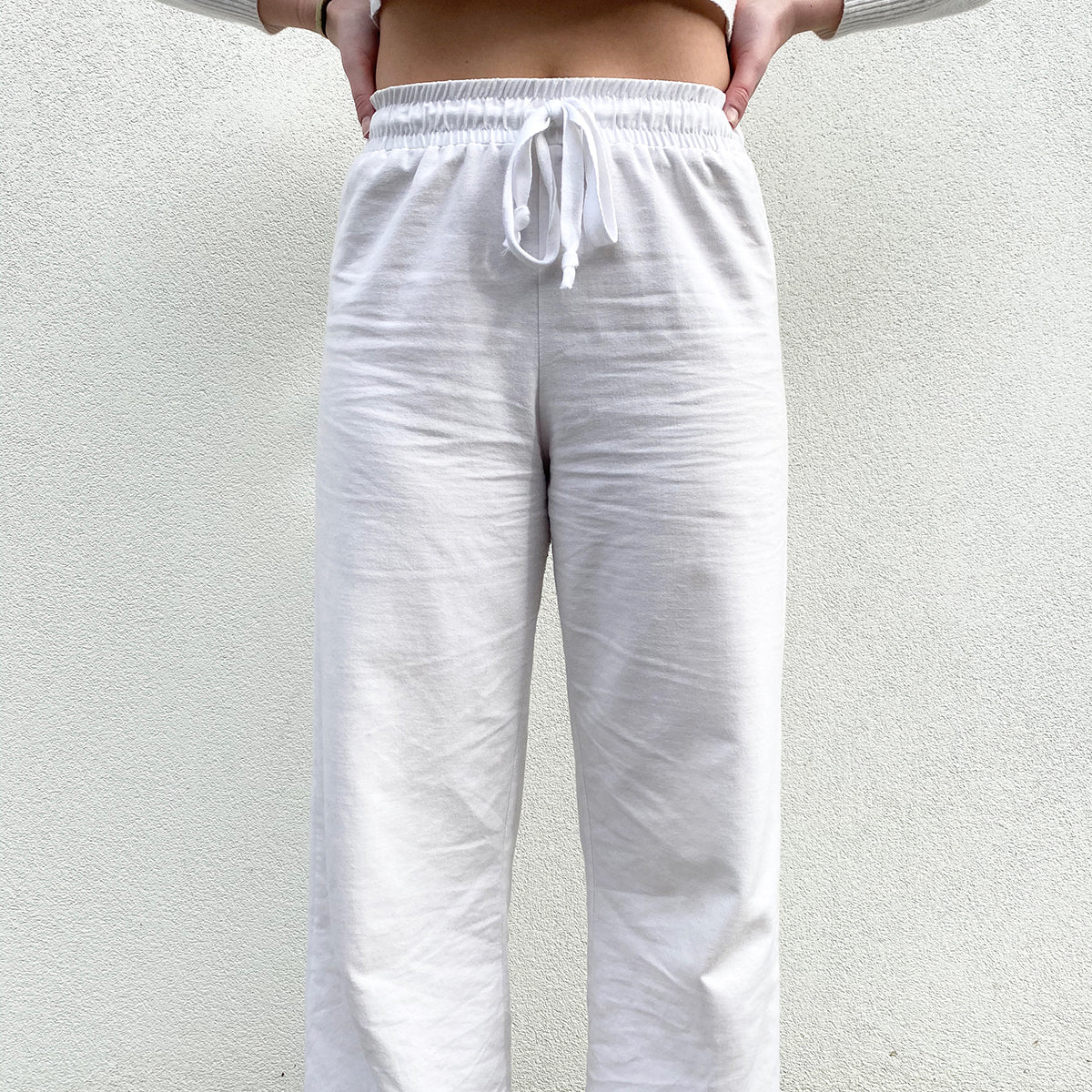 Stella Claire linen wide leg pants. Sustainably made in New Zealand.